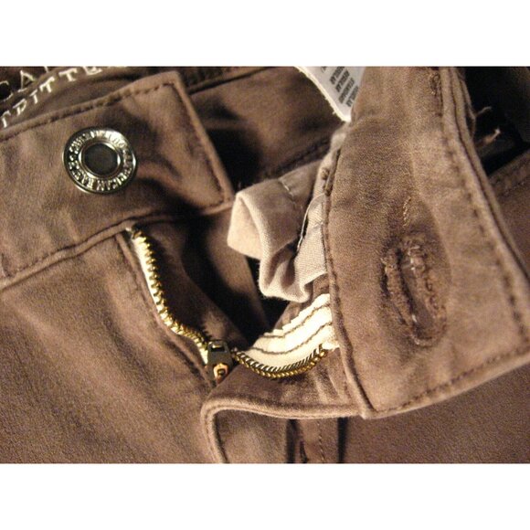 AMERICAN EAGLE Jegging Jeans Womans Sz 2 Brown Green Denim Stretch Skinny Comfor - Picture 7 of 10